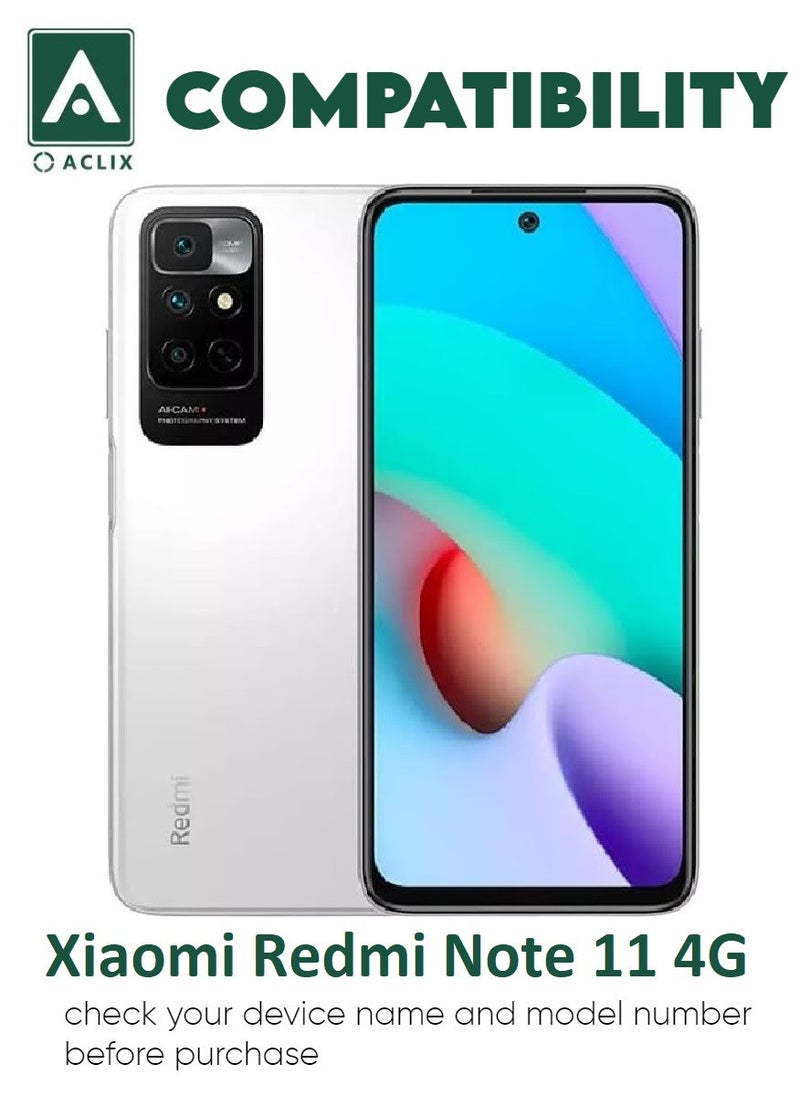 ACLIX 4 Pieces Antistatic ESD Dustproof Premium Quality High Definition Tempered Glass Screen Protector Designed For Xiaomi Redmi Note 11 4G - Image 3