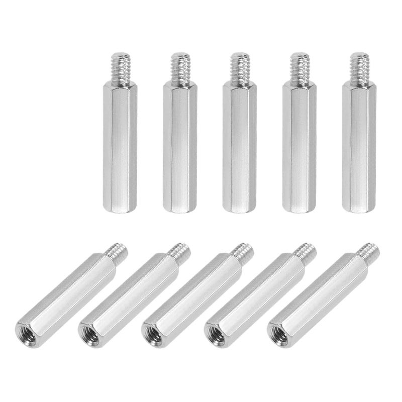 Hex Spacer Nut 20pcs Male to Female Hex Nickel Plated Spacer Standoff Pillar Stud for Circuit Board, PCB Board etc(M3 x 30 mm) - Image 1