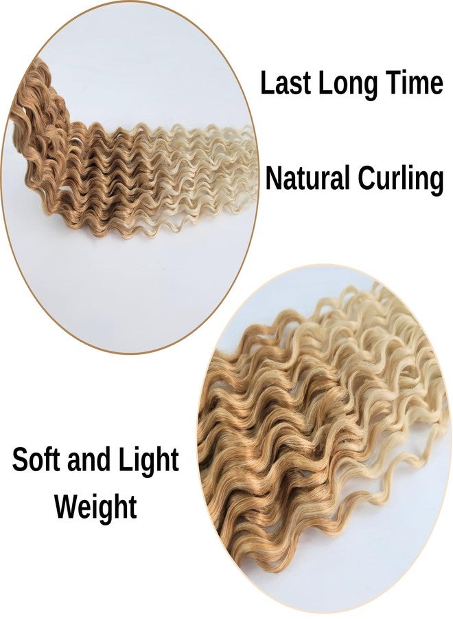 Leticia Blonde Braiding Hair Pre Stretched for Boho Braids hypoallergenic Colored 27/613# Ombre Braiding Hair Extensions with Boho Curls Bohemian Crochet Braids - Image 5