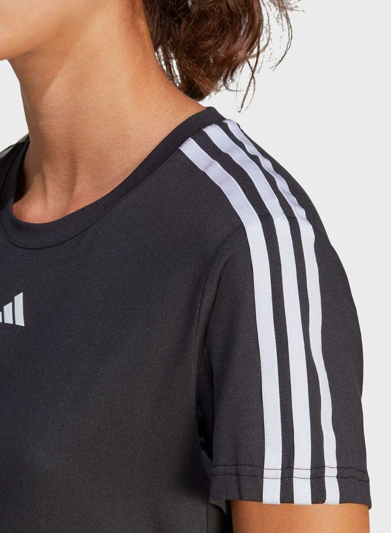 Adidas aeroready workout essentials 3-stripes women t-shirt