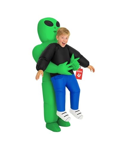 Morph Kids Alien Costume Inflatable Alien Costume Kids Aliens Blow Up Costumes Kid Boys Inflatable Costumes - Image 1