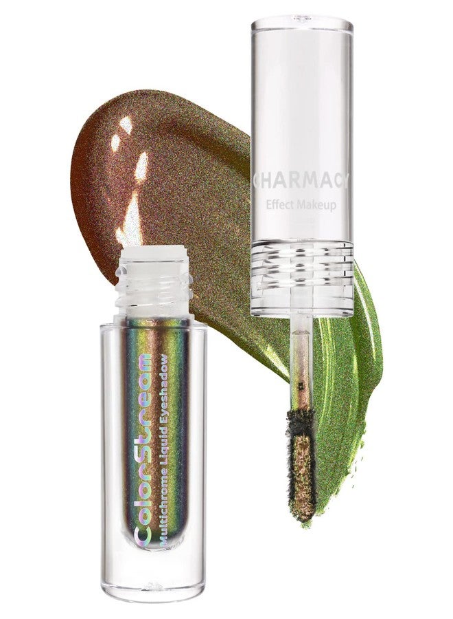 CHARMACY Liquid Duochrome Eyeshadow, Multi-Dimensional Eye Looks, Long Lasting Glitter Eye Shadow Sets Metallic Pigments, Quick Drying, Sparkling Shiny Eye Makeup for Beginners, 1.6g (#21) - Image 1
