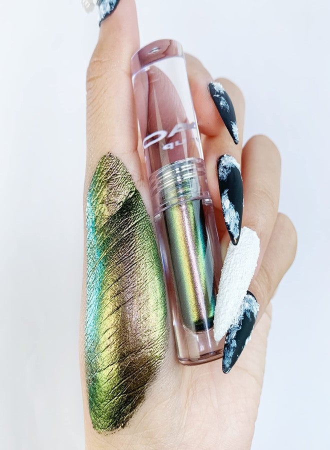 CHARMACY Liquid Duochrome Eyeshadow, Multi-Dimensional Eye Looks, Long Lasting Glitter Eye Shadow Sets Metallic Pigments, Quick Drying, Sparkling Shiny Eye Makeup for Beginners, 1.6g (#21) - Image 2