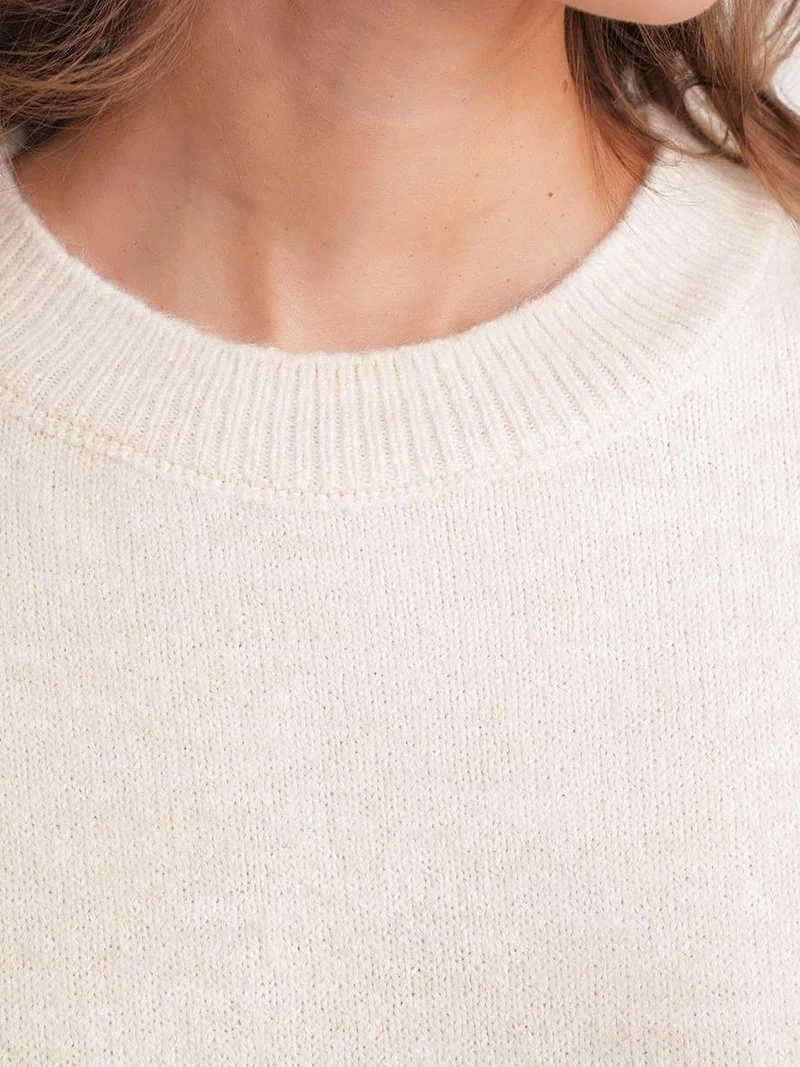 Mixray Natural Mixray Oversized Knitwear Sweater for Women | Best Price UAE