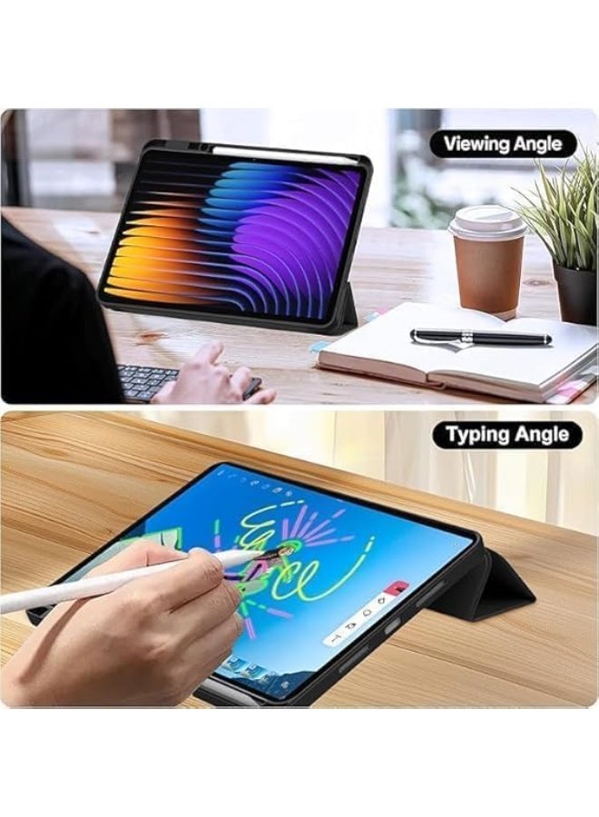 Case for Xiaomi Mi Pad 7 11.2 inch, Trifold Flip Case with [Pencil Holder] for Xiaomi Mi Pad 7 11.2 Inch [Support Auto Sleep/Wake] - Rosegold - Image 2