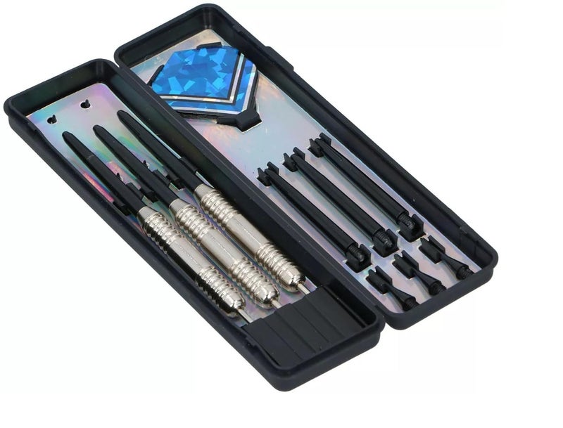 SLYK Professional Steel Tip Darts Set, Bullseye Pro Dart Series Gold Coated Barrel, Sharp Pointed Tip Darts for Dartboard Game (Pack of 3 - Maikel Verberk Master Darts) - Image 1