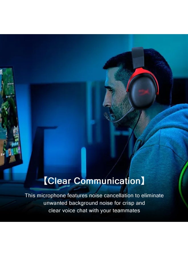 شابية بديل ميكروفون مُحسّن يناسب سماعات الرأس السلكية/اللاسلكية للألعاب HyperX Cloud III، ميكروفون احتياطي قابل للفصل لإلغاء الضوضاء للدردشة الصوتية للألعاب Crystal - Image 3