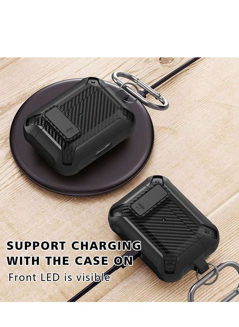 ECVV - ECVV AirPods Pro 2 2nd Generation Case Cover, Slim-Fit Shockproof Protective AirPods Pro 1st Case with Keychain Full Body Hard Shell Cover for AirPod Pro 2 - Image 1
