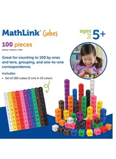 Y&D MathLink Cubes Set of 100 Ages 5+ Kindergarten STEM Activities Math Manipulatives and Counters Homeschool Teacher Supplies  - Image 5