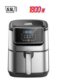 إكسبير قلاية بدون زيت اكسبير5.5 لتر 1800 واط شاشة لمس استيل XPAF-700-20  - Image 1