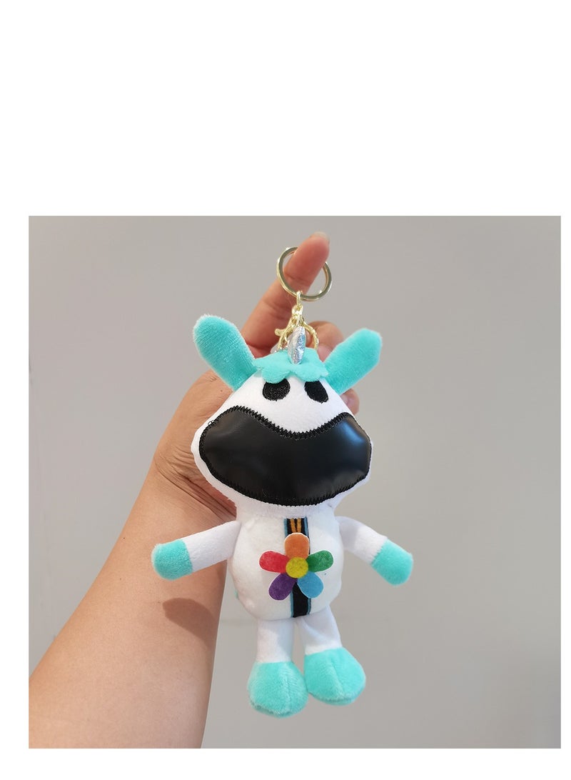 New SmilingCritters Chapter 3 CatNap Keychain Smiling Critters Keychain Cute CatNap Cartoon Anime SmilingCritters Keychain Toy for Game Fans Kids Birthday Gift 2pcs - Image 2