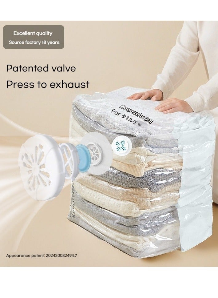 أوليس فيرس  4 حقيبة تخزين فراغ ثلاثية الأبعاد 1XL و 3S لحفظ البطانيات والألحفة - توفير مساحة بدون مضخة - مثالية للسفر والمنزل - Image 2