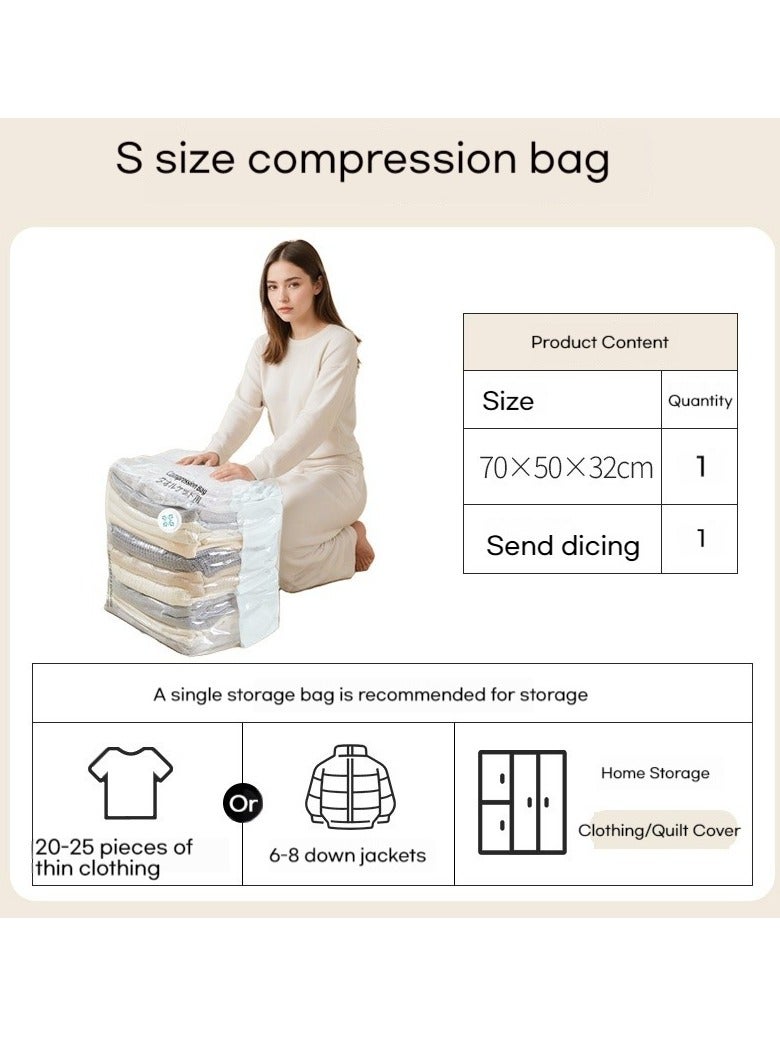 أوليس فيرس  4 حقيبة تخزين فراغ ثلاثية الأبعاد 1XL و 3S لحفظ البطانيات والألحفة - توفير مساحة بدون مضخة - مثالية للسفر والمنزل - Image 5