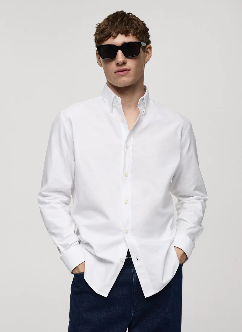 مانجو مان Oxford Long Sleeve Regular Fit Shirt