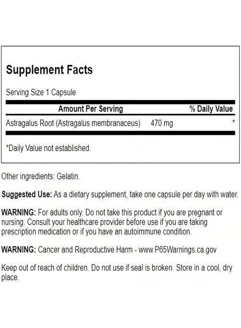 سوانسون مستخلص جذور أستراغالوس كامل الطيف® 470 ملغ، 100 كبسولة - Image 3