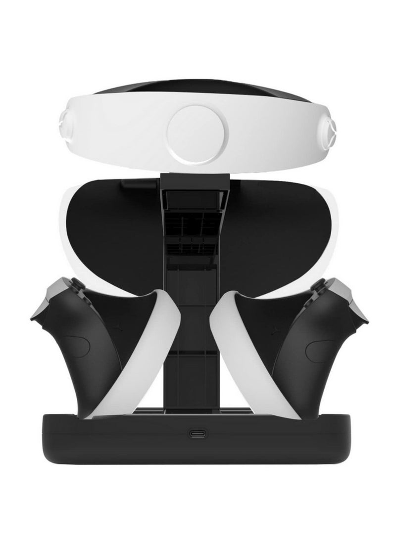 Charging Station Dock With Display Light Indicator For PS VR2 /PS5 Handle Controller Holder Helmet Storage Mount Rack Base