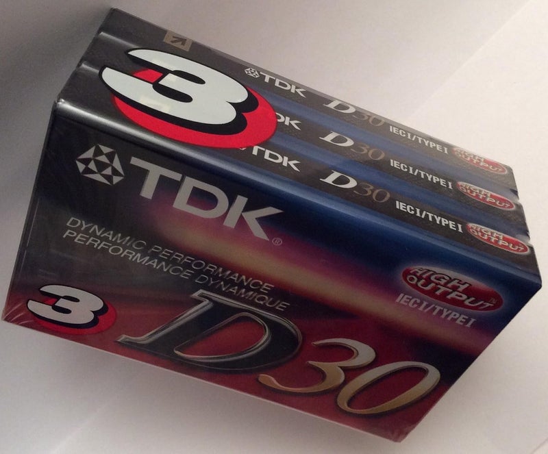 TDK D30 أداء ديناميكي عالي الإنتاج IEC I/النوع I (لأشرطة تسجيل الصوت اليومية - عبوة 3) - Image 2