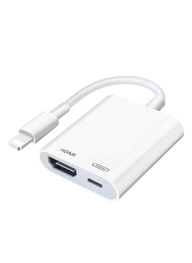 Generic - [Apple MFi Certified] Lightning to HDMI Adapter,Compatible with iPhone iPad to HDMI Cable 1080P Video & Audio Sync Screen Digital AV Adapter Converter to HD TV - Image 1