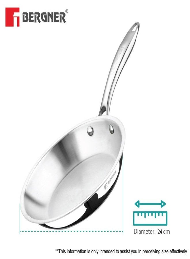 Bergner BG-6338 Triply Stainless Steel Frypan, 24cm - Image 4