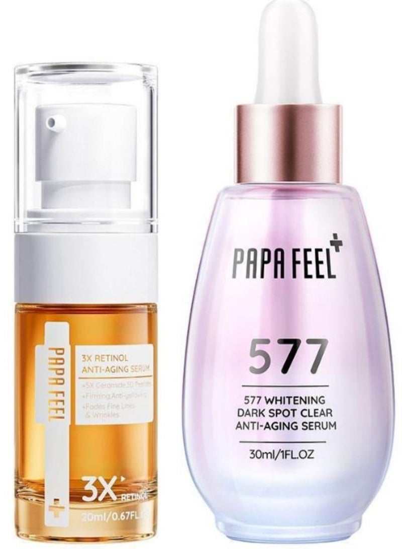 papa feel Baba Fill 577 Dark Spot Lightening Serum + Anti-Aging Retinol 20ml 