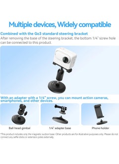 TELESIN For Insta360 One X4/X3/X2 magnetic base fixing bracket  - Image 4