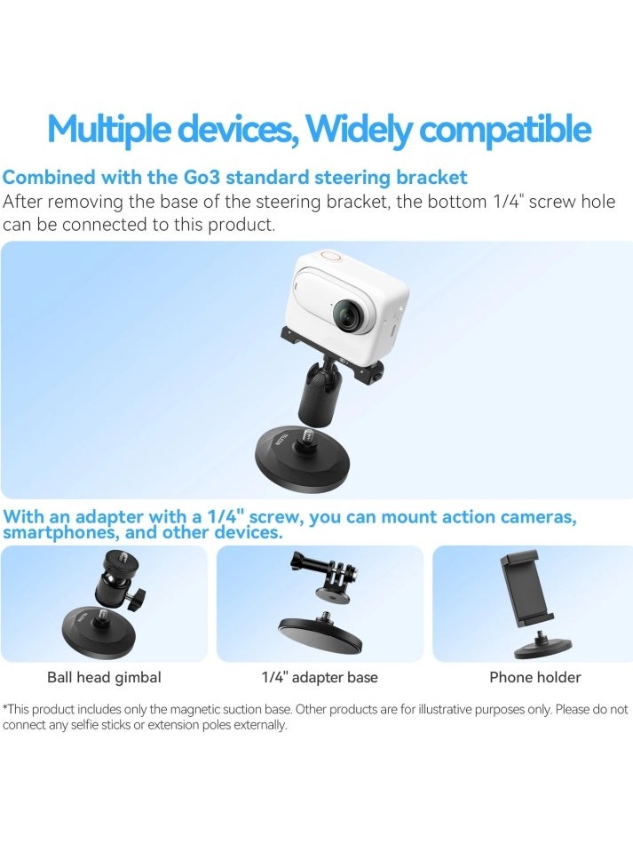TELESIN - For Insta360 One X4/X3/X2 magnetic base fixing bracket - Image 1