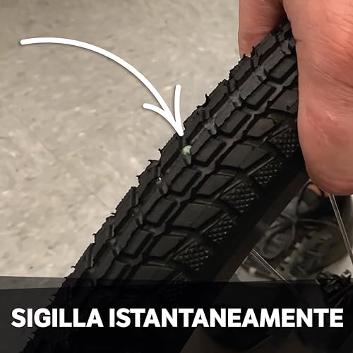 Slime لاصق إطارات الدراجة 10015 من سلايم، إصلاح الثقوب، مناسب لجميع الدراجات، غير سام، صديق للبيئة، زجاجة سعة 237 مل (8 أونصات)، أخضر - Image 4