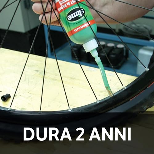 Slime لاصق إطارات الدراجة 10015 من سلايم، إصلاح الثقوب، مناسب لجميع الدراجات، غير سام، صديق للبيئة، زجاجة سعة 237 مل (8 أونصات)، أخضر - Image 2