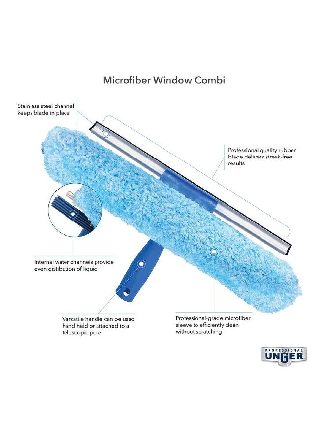 أنجر ممسحة النوافذ الفاخرة بفرشاة منظفة وباللونين الأزرق والأبيض وبقطر 6 إنش 965640 - Image 3
