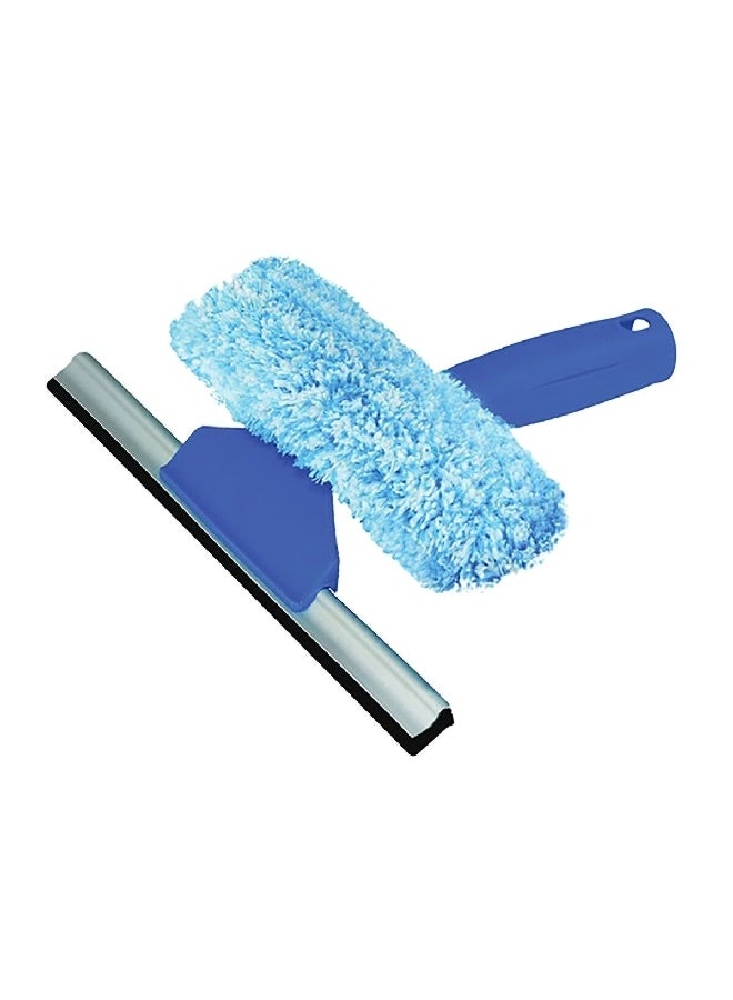 أنجر ممسحة النوافذ الفاخرة بفرشاة منظفة وباللونين الأزرق والأبيض وبقطر 6 إنش 965640 - Image 1