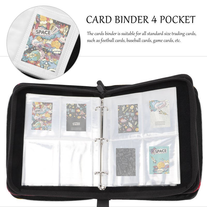 Cards Binder Trading Cards Baseball Cards Binder Organizer Game Cards Storage Album - Image 5