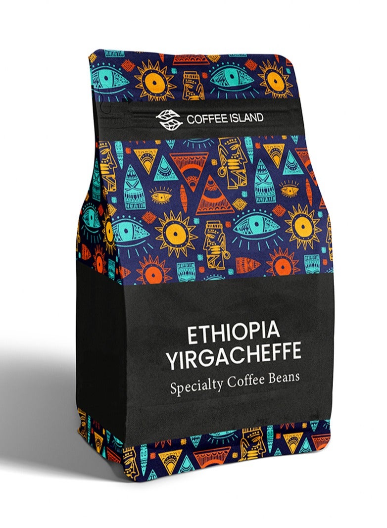 Tealand Coffee Island Ethiopia Yirgacheffe Specialty Coffee, 100% Arabica, Medium Roast, Floral, Citrusy, Delicate Flavor Profile, SCA Score 90, 250 Gram - Image 1