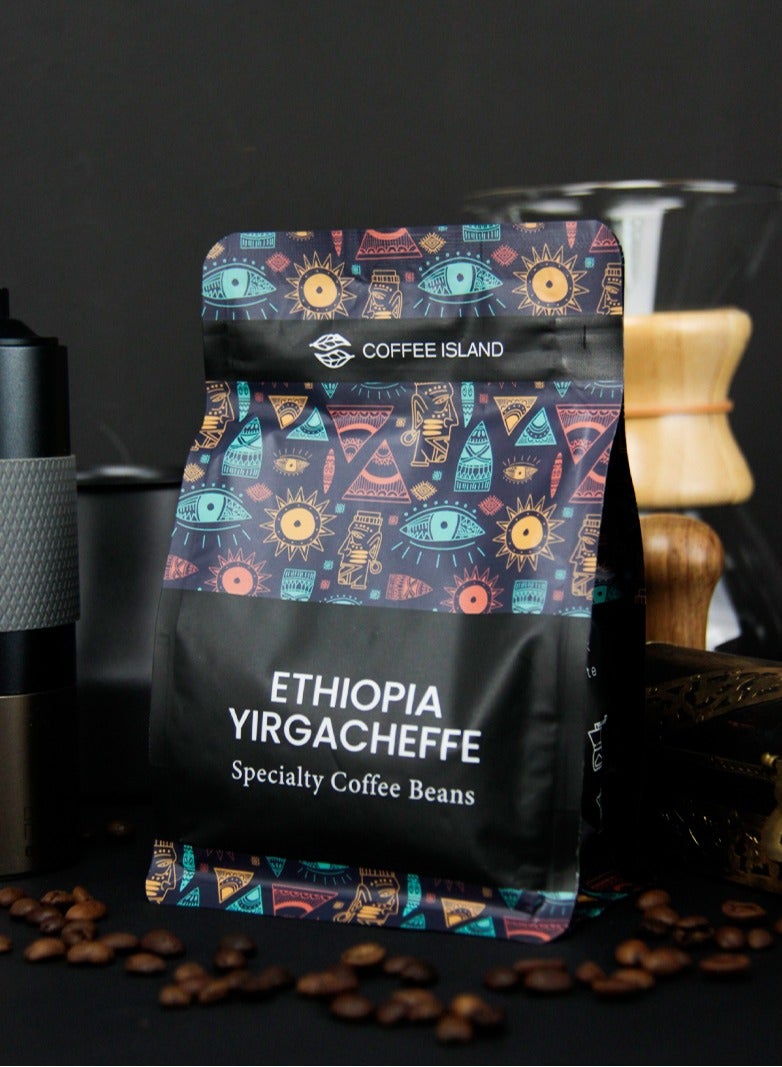 Tealand Coffee Island Ethiopia Yirgacheffe Specialty Coffee, 100% Arabica, Medium Roast, Floral, Citrusy, Delicate Flavor Profile, SCA Score 90, 250 Gram - Image 3
