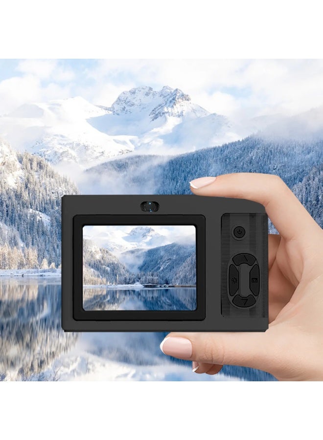 كاميرا رقمية، كاميرا أطفال FHD 2160P كاميرا رقمية 24 ميجابكسل مع بطاقة SD سعة 32 جيجابايت، تكبير 4x، حبل تعليق، كاميرا صغيرة مدمجة للأطفال الأولاد والبنات - Image 4