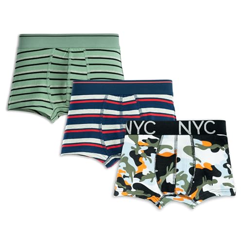 ARIEL Boys Cotton Boxers(Pack of 3)(AR-BT-P3-15-16_Years-S1-green_str) - Image 1