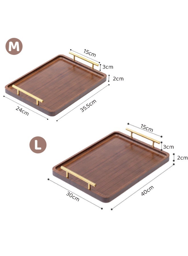 Bamboo Coffee trays, dessert trays, coffee plates, home décor，High quality Platter for Tea, Fruits, and Decor, Perfect for Living Room, Bedroom, Office, or Gift Giving,one piece - Image 2