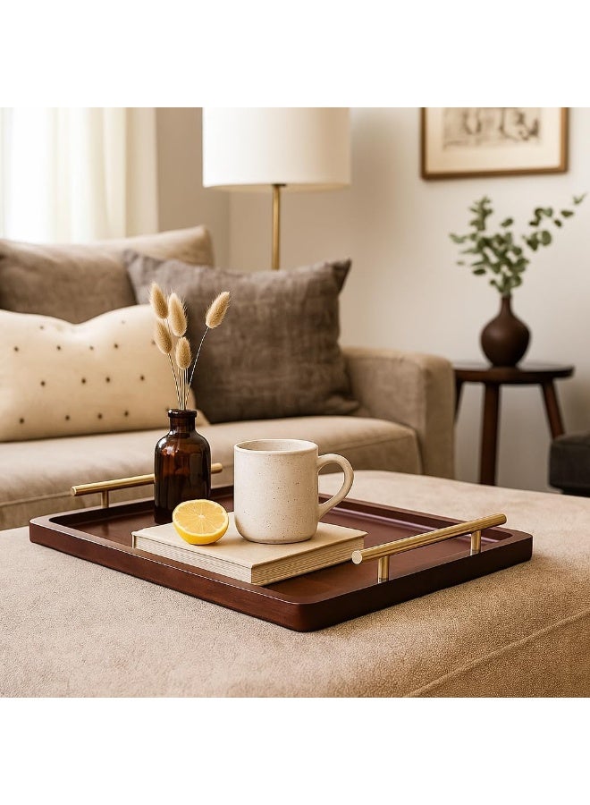 Bamboo Coffee trays, dessert trays, coffee plates, home décor，High quality Platter for Tea, Fruits, and Decor, Perfect for Living Room, Bedroom, Office, or Gift Giving,one piece - Image 5