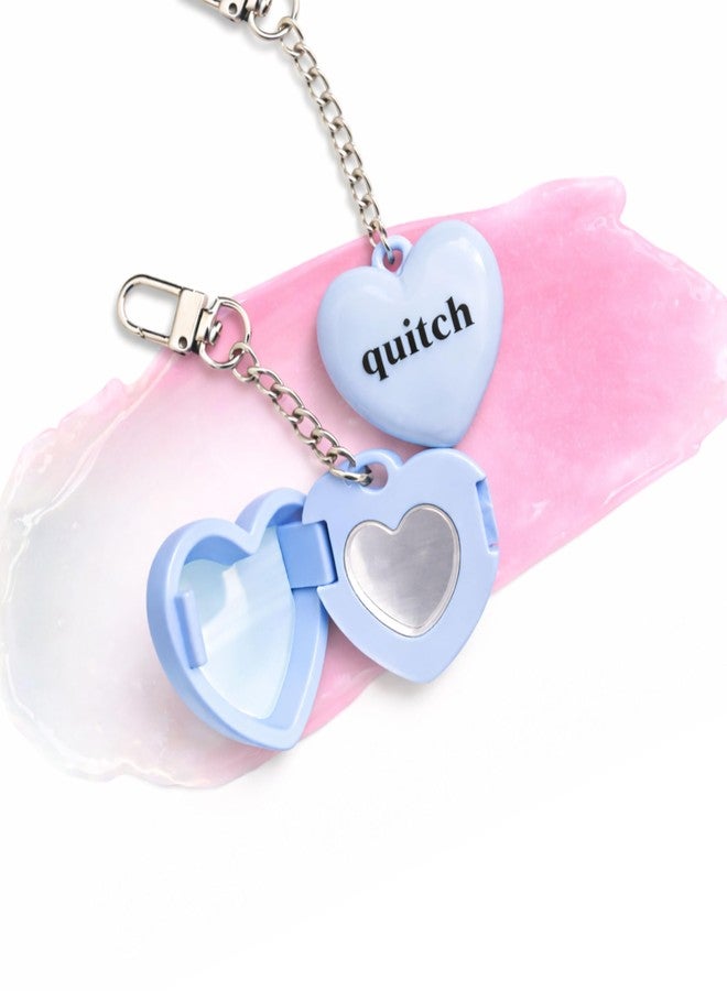 quitch Skin Science Lip & Cheek Balm Keychain, pH Color Changing Korean Skincare Balm, Cute Heart Keychain, Lip Gloss for Girls, Kid-Friendly Makeup, Fun Beauty Gift for Goodie Bags & Party Favors - Image 1