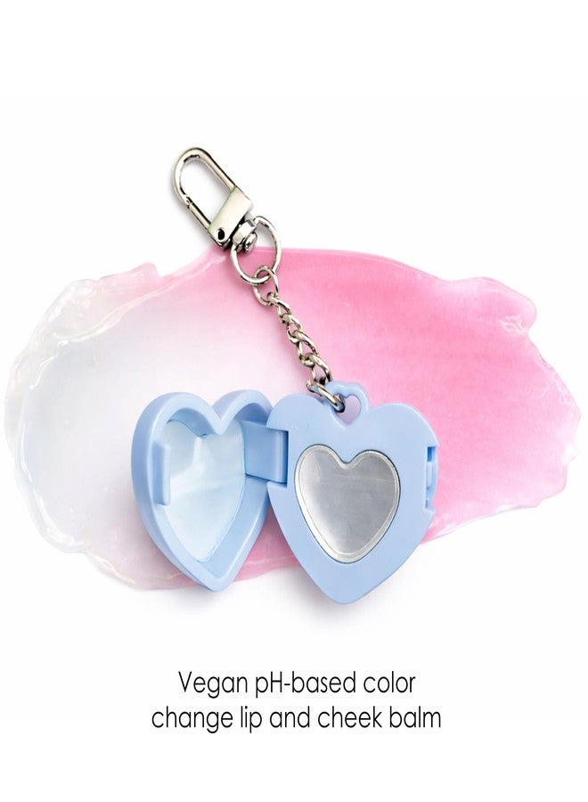 quitch Skin Science Lip & Cheek Balm Keychain, pH Color Changing Korean Skincare Balm, Cute Heart Keychain, Lip Gloss for Girls, Kid-Friendly Makeup, Fun Beauty Gift for Goodie Bags & Party Favors - Image 2