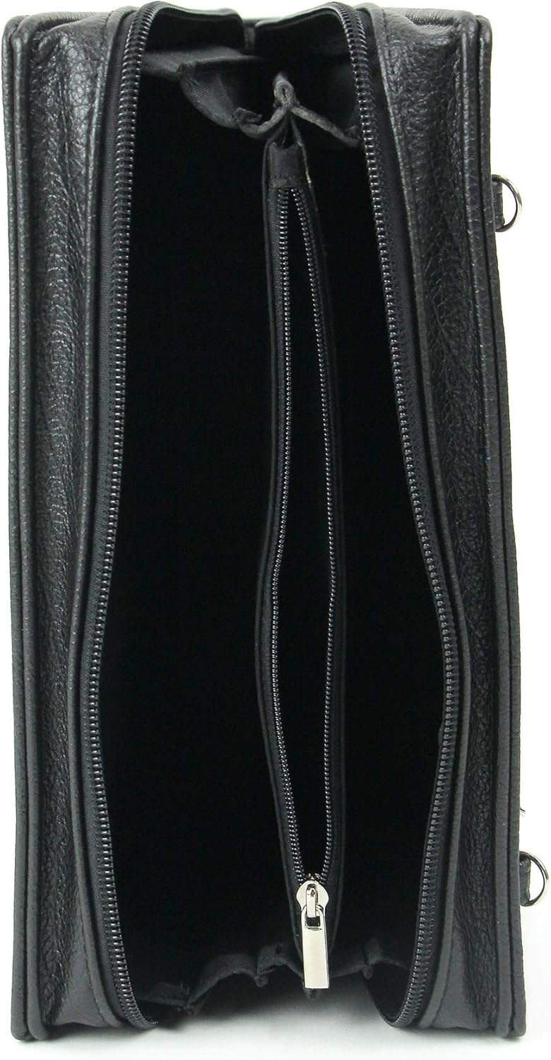Things2Die4 Black and Gold Book of Dracula Vinyl Handbag Novelty Clutch Purse Crossbody Bag - Image 3