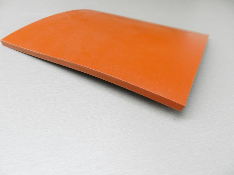 JTS 1/4" Silicone Rubber Sheet High Temp Solid Red/Orange Commercial Grade 8" X 8" Square Made in USA - Image 5