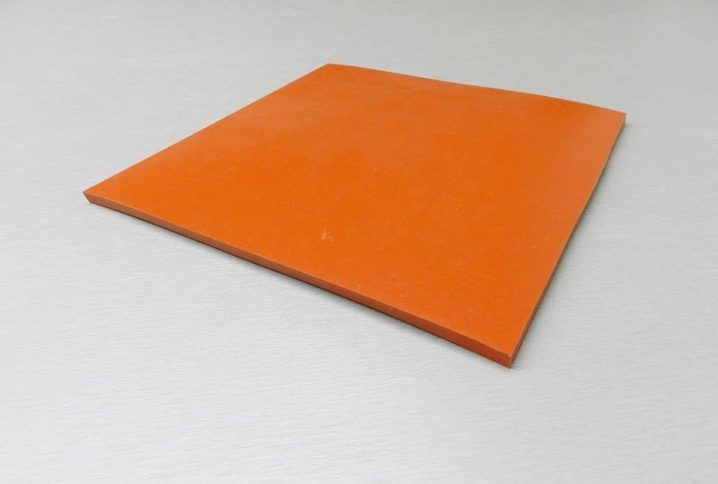JTS 1/4" Silicone Rubber Sheet High Temp Solid Red/Orange Commercial Grade 8" X 8" Square Made in USA - Image 4