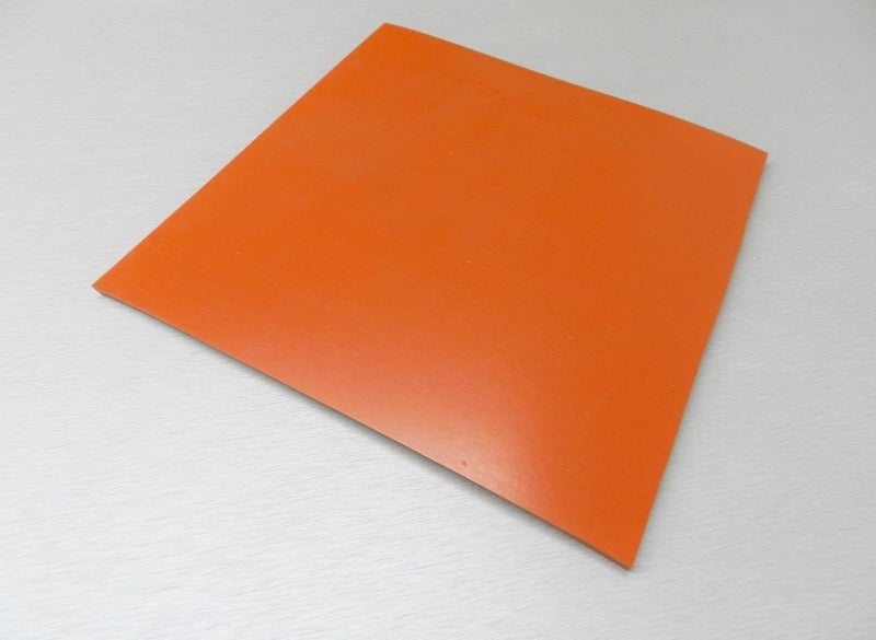 JTS 1/4" Silicone Rubber Sheet High Temp Solid Red/Orange Commercial Grade 8" X 8" Square Made in USA - Image 2