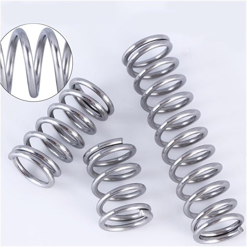 304 Stainless Steel Compression Spring 70mm 18mm Diameter 2 0mm Shock Absorbing Damping Pressure Spring 5 Pcs - Image 4