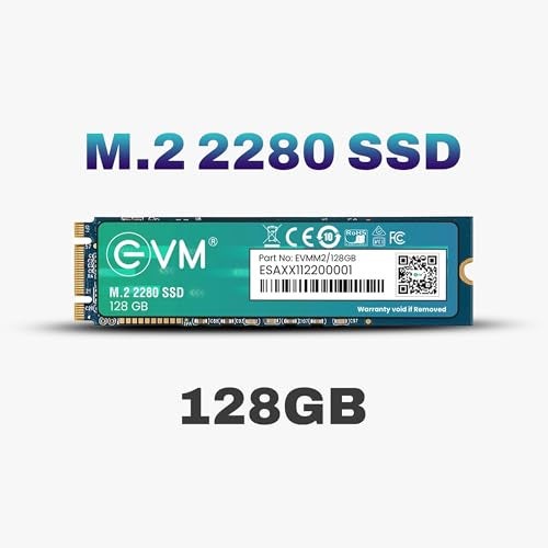 EVM 128GB M.2 SATA SSD 2280 | Internal Solid State Drive | Up to 520MB/s Read 370MB/s Write | Laptop Desktop Upgrade | 5 Year Warranty (EVMM2/128GB) - Image 2