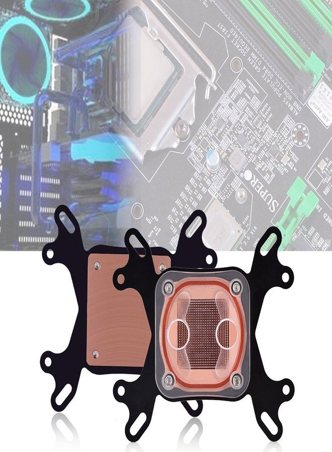 Lazmin CPU Water Cooling Block, Waterblock Liquid Cooler 50mm Copper Base for Intel/AMD - Image 2