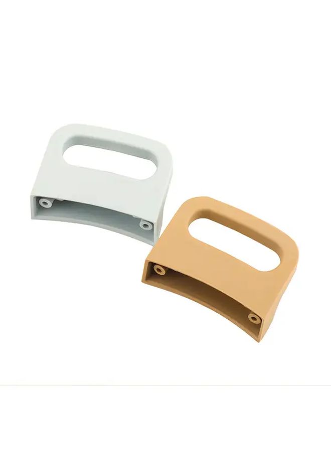 Beige Universal Steamer Handle With Anti Scalding Double Hole Pot Ears Durable PP Material - Image 3