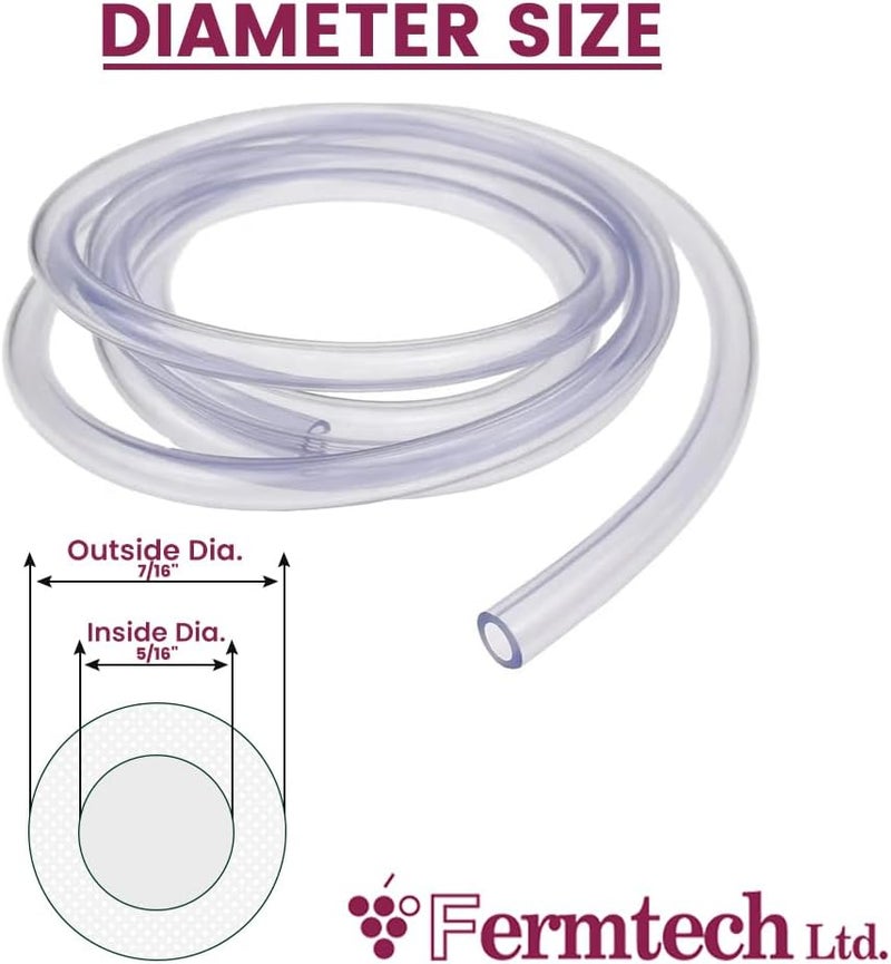 Fermtech Food Grade Vinyl Tubing - 10 Feet, 5/16 Inch ID - Image 3
