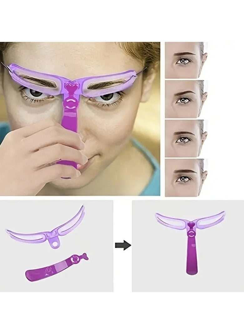 ORiTi - 8 PCS Eyebrow Stencils Eyebrow Shaping Kit Eyebrow Template 8 styles Reusable Eyebrow Stencil With Handle - Image 1