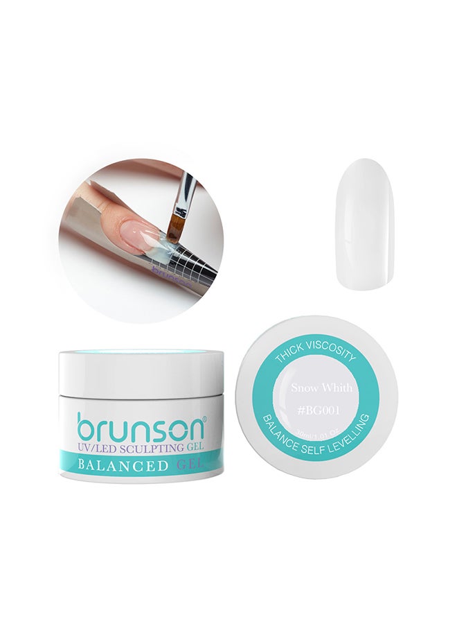 brunson جل بناء كاموفلاژ م sculpting مستوى متوازن جل UV نظام جل أظافر sculpting 30 مل أبيض ثلجي Bg001